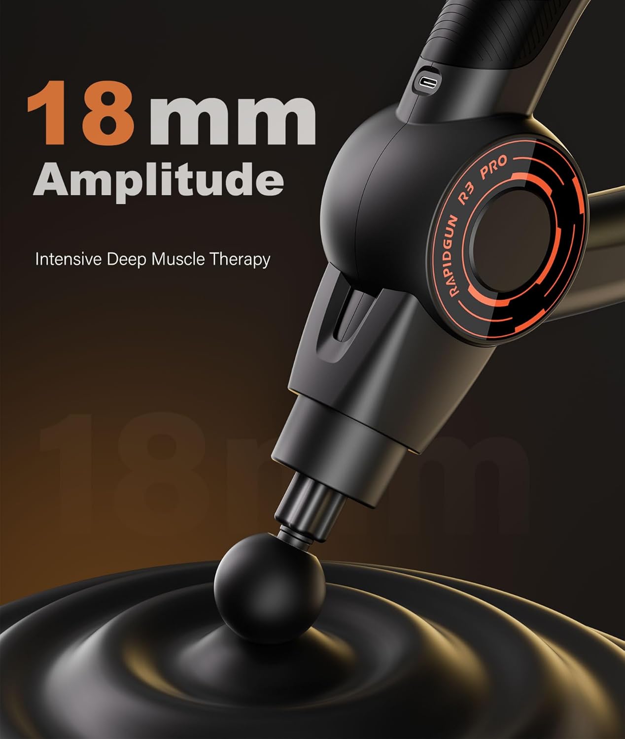 RapidGun 3-in-1 Massage Gun