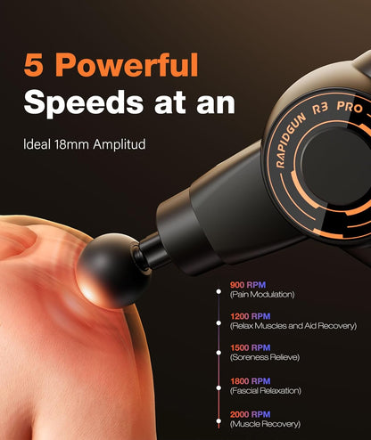 RapidGun 3-in-1 Massage Gun