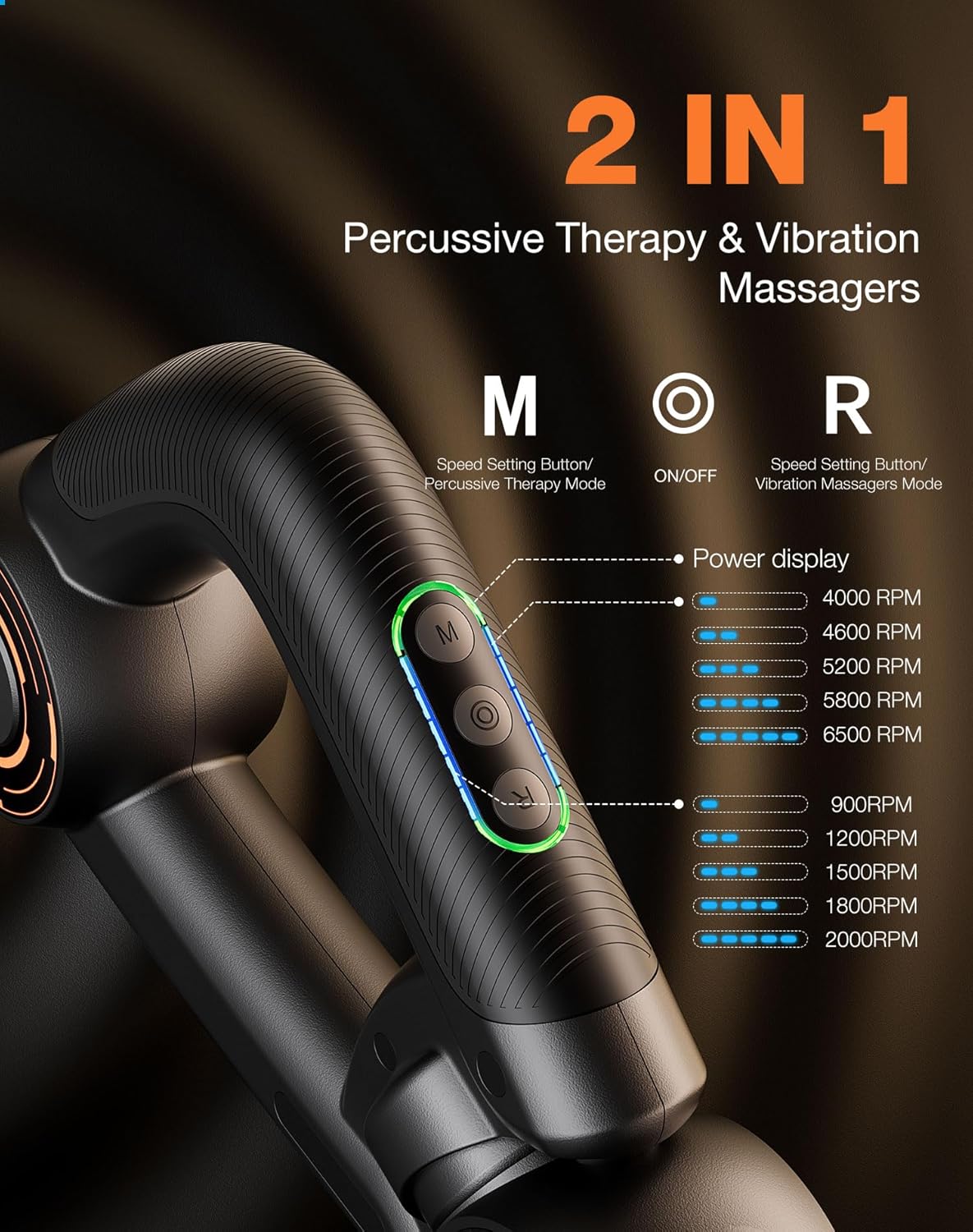 RapidGun 3-in-1 Massage Gun
